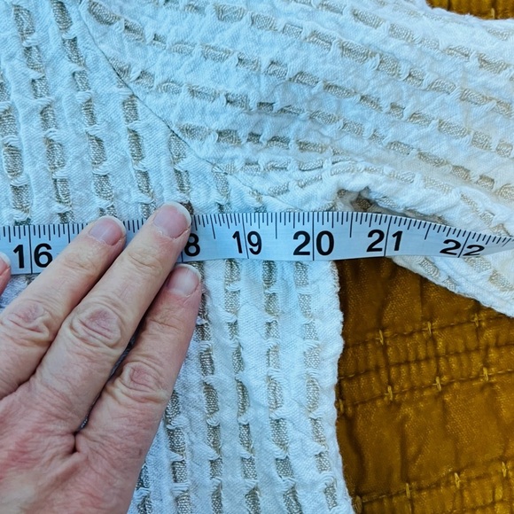 Focus Textured‎ Weave Large Button Down Blazer Lightweight Coat Size Medium - Picture 8 of 10